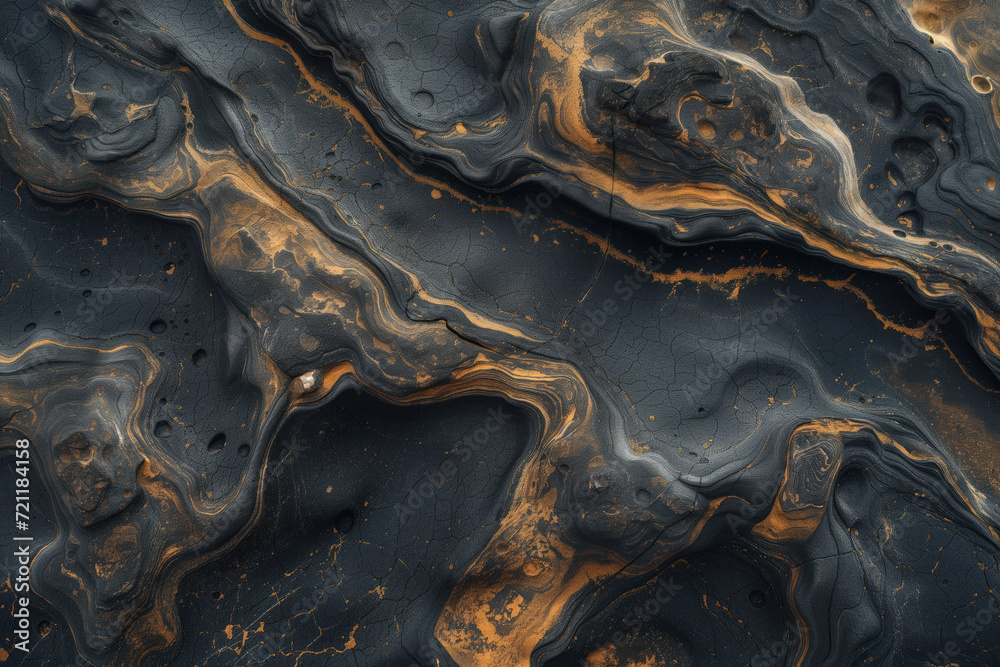 Poster incredible surface of a distant unknown exotic planet. background image. created with generative ai 