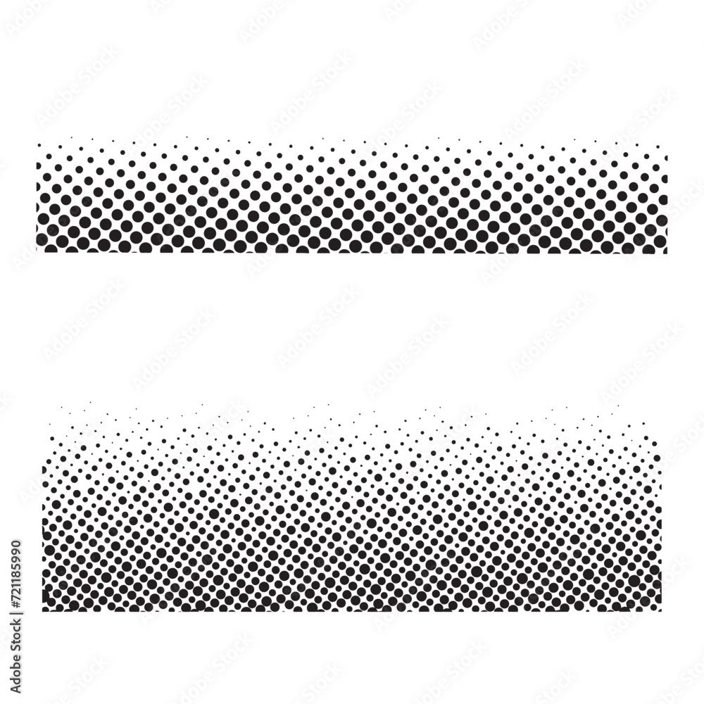 Leinwandbilder circle halftone element, monochrome abstract graphic, prepress or generic concepts, long dots backgr