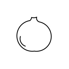 Fruits Icons Set Food Outlined