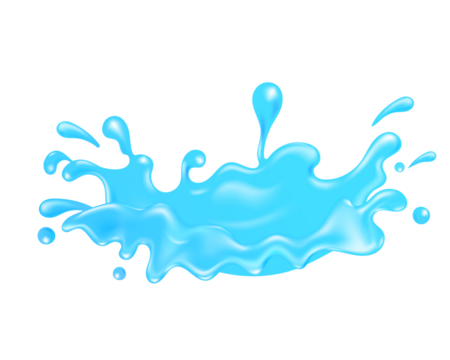 water spashing on transparent background, water pgn for design