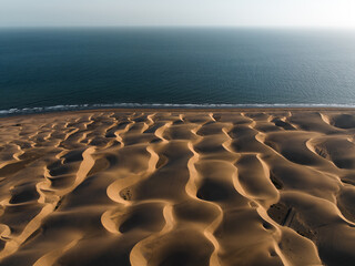 Fototapeta na wymiar Dunes of Maspalomas, Gran Canaria, Spain