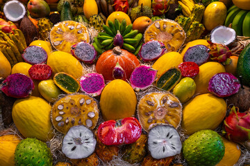 Fruits in Mercado, Food Market, Las Palmas, Gran Canaria, Spain