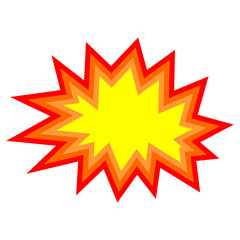 boom blank speech bubble