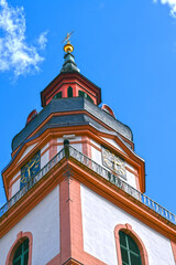 Glockenturm der Stadtkirche Erbach (Odenwald)