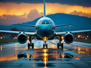 airplane at the airport