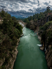 the river in the mountains