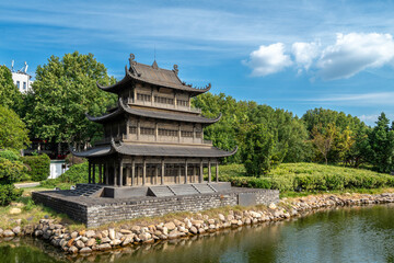 Yueyang Tower of the Qing Dynasty in Yueyang City, Hunan Province，China