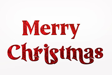 Merry christmas hand lettering calligraphy isolated on background. Vector holiday illustration element. Merry Christmas script calligraphy	