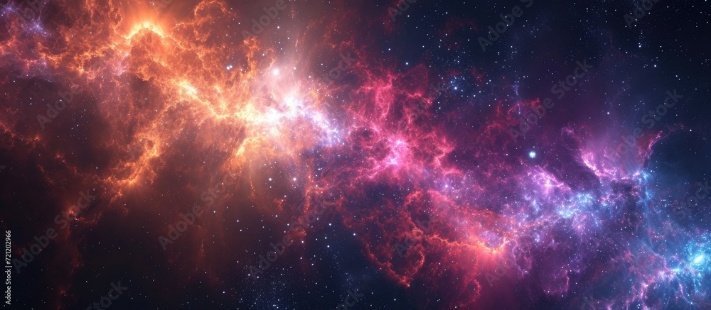 Poster fractal generated by computers in outer space.