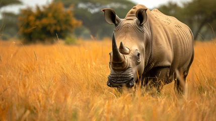 Zelfklevend Fotobehang White Rhino © Cedar