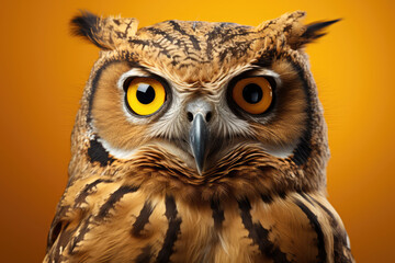 Fototapeta premium Close-up portrait of an owl