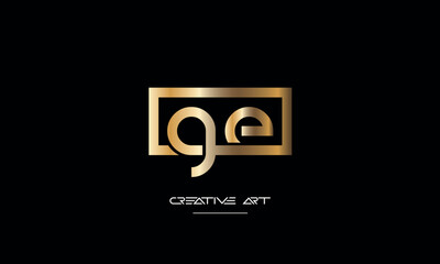 EG, GE, E, G abstract letters logo monogram