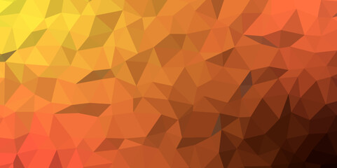 Abstract orange Color Polygon Background Design abstract Low Polygon gradient Generative Art background illustration.Colorful Polygonal Mosaic Background Perfect For Wallpaper. Vector Design Template.