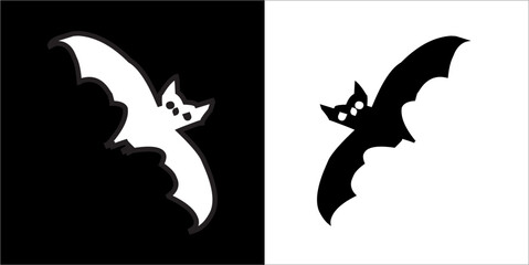 Illustration vector graphics of bat icon