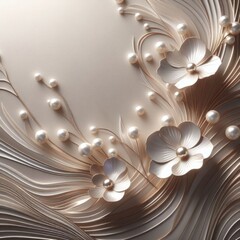 Universal invitation on pastel wallpaper made of smooth paper, the concept of strong art, pastel colors. 3d