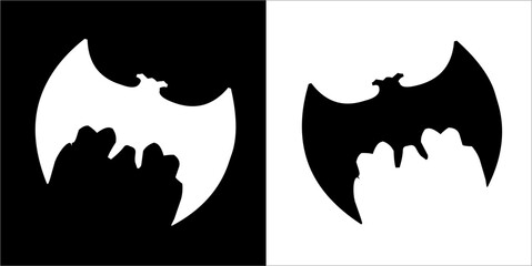 Illustration vector graphics of bat icon