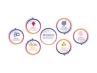 model square infographic vector element