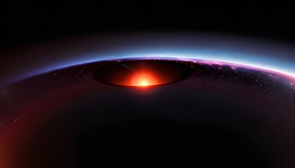 planet in space, A Detailed View Of A Black Hole In The Outer Space 