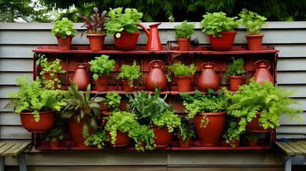 Fototapeta na wymiar Transforming Small Spaces with Creative Gardening Solutions