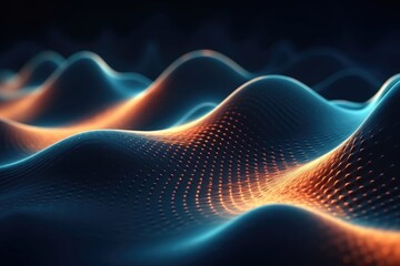 Abstract futuristic digital technology background with 3D rendering.