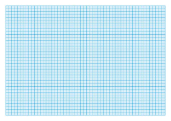 Millimeter blue paper A4 format vector illustration on white background - 721220551