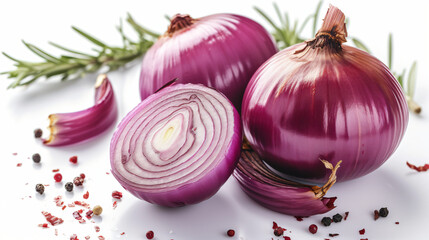 Grilled red onion - obrazy, fototapety, plakaty