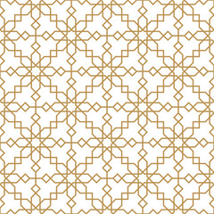 Seamless abstract geometric pattern in Islamic style