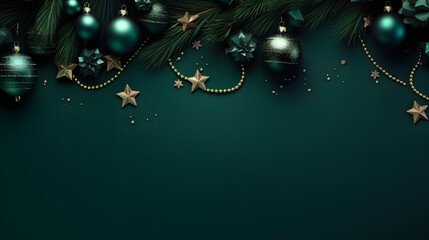 Christmas green background