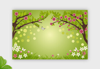 Realistic Spring Background