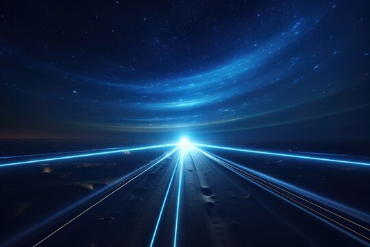Abstract space road. Creativity concept