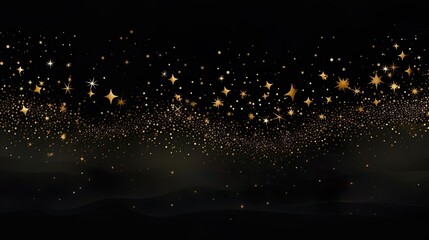 Fototapeta premium Christmas card with background and many gold stars