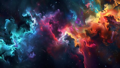 Obraz na płótnie Canvas 3d render, modern abstract galaxy with vibrant colors and intricate patterns to evoke background. Space sky, galaxies 3D illustration.
