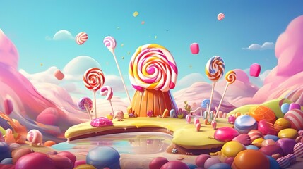 delicious background candy food illustration tasty