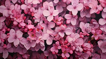 Fototapeta premium an image showing many pink flowers