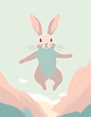 Fototapeta premium ジャンピングウサウサ