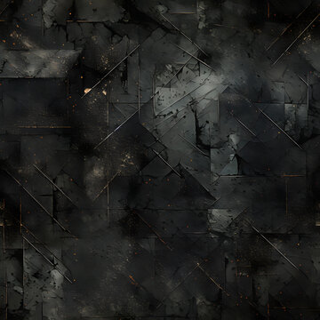 black cracked wall background