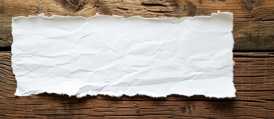 Wooden textured background with white paper
