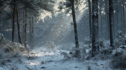 Naklejka premium Winter Landscape