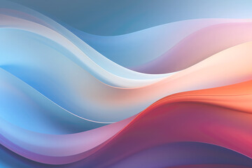 Abstract 3D colorful gradient curved shape pastel background