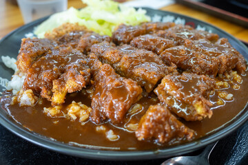 日本の兵庫県加古川市のとても美味しいかつめし