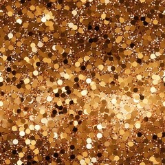 Gold Glittering Sparkles Pattern, Glitter Confetti Background, Color Dots Luxury Banner, Bronze Dust
