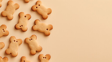 Bone shaped dog cookies