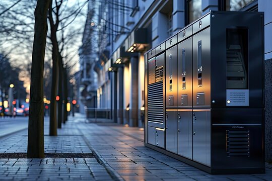 Street Parcel Locker, Self Post Box, Parcel Locker Box, Automatic Mailboxes, Street Paczkomat, Pachkomat