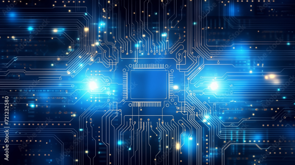 Poster abstract digital background with technology circuit board texture. futuristic digital electric tech 