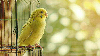 Yellow and green parrot