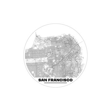 San Francisco vectorial map