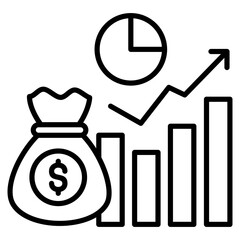 Investment  Icon Element For Design