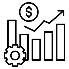 Wealth Generation  Icon Element For Design