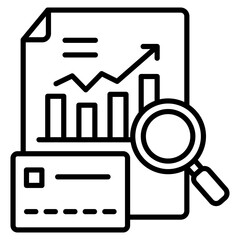 Credit Report  Icon Element For Design