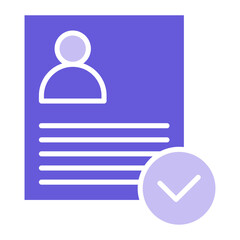 Valid User Profile Icon of Business & Economy iconset.